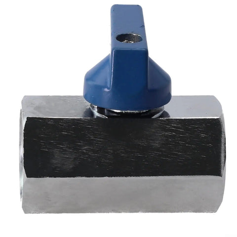 316 Stainless Steel Tap Ball Valve With Double Seal Bidirectional Flow And Quick Quarter Turn Shut Off Feature, close-up view of valve handle.