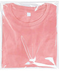 Pink t-shirt in 100 Pack Clear 9x12 Inch Self Adhesive Plastic Bags For Packaging Clothes And T Shirts Peel And Seal Pro Grade Cellophane Bags With Strong Seal For Retail Display And Gift Wrapping.