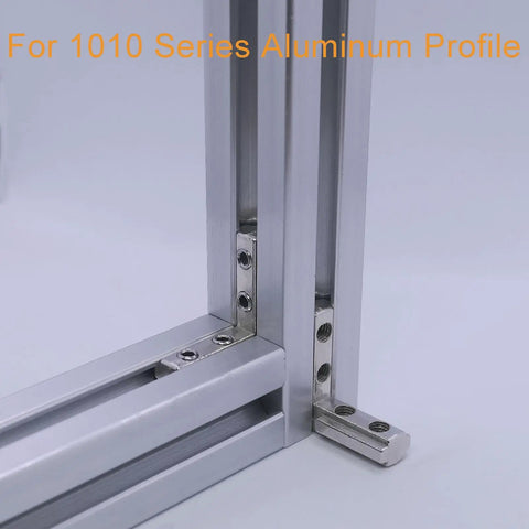 Heavy Duty 1010 Aluminum Extrusion L Shape Corner Brackets Kit 12 Pack with screws and wrench for 90 degree joints installation