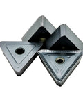Pro Grade Carbide Turning Inserts for Hard Steel 10PCS Pack External Turning Milling Cutter Bits TPKR2204 PDTR LT30 TPKN2204 Durable Wear Resistant High Speed Cutting Tools for Machine Tools and Finishing, triangular carbide inserts
