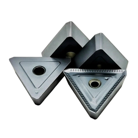 Pro Grade Carbide Turning Inserts for Hard Steel 10PCS Pack External Turning Milling Cutter Bits TPKR2204 PDTR LT30 TPKN2204 Durable Wear Resistant High Speed Cutting Tools for Machine Tools and Finishing, triangular carbide inserts