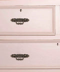 Antique Zinc Alloy Cabinet Handles Set For Wardrobe And Furniture, Vintage Drawer Pulls installed on wooden dresser