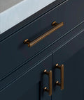 10 Pack Antique Brass Cabinet Pulls 3 Inch 76mm for kitchen cabinets drawers cupboard solid zinc alloy hardware installed view