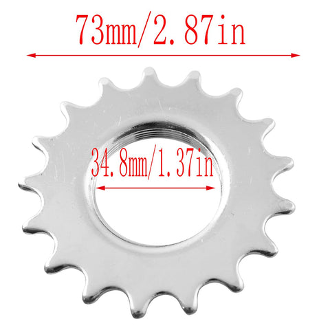 34.8mm Internal Diameter 17T Fixed Gear Freewheel Retaining Ring for Single Speed Bikes Heavy Duty Steel Construction Rustproof and Built Tough 1 Set Includes Strong Secure Mount Ring for Smooth Riding