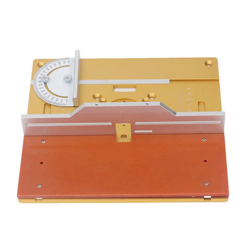 Rock Solid Trimming Router Lift Plate With Sweet Engraved Scale Built Like A Tank Anodized Aluminum for precision woodworking.