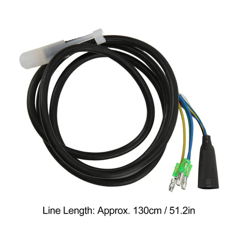 Nine Pin Motor Extension Cable for Electric Bicycles Copper and Plastic Construction High Performance 130CM Length Includes Male 9 Pin Connector Ebike Motor Conversion Cable for Reliable Power and Easy Upgrades