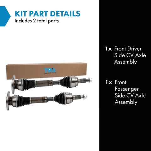Beefed-Up Front CV Axle Set For 2007-2019 Chevy Silverado 1500 And Sierra 4WD And 2007-2019 Tahoe Yukon Suburban Escalade 4WD