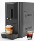 Sweet Home Coffee Setup Featuring A Fully Automatic Espresso Machine With Integrated Grinder And Touchscreen Control.