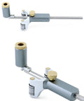 Adjustable Wheel Marking Gauge For Woodworking And Slick Rolling Stainless Steel Scriber, precision gauge with brass knobs.