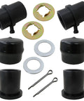 Front Wheel Bearing Rebuild Kit For Zero Turn Mowers RZT50 RZT54 RZT42 Replacement Set With All In One Bearings And Seals Includes 73604228B 7140162 7410990B Variants Easy Install For Durable Performance. Black metal bearings, seals, washers, and cotter pins