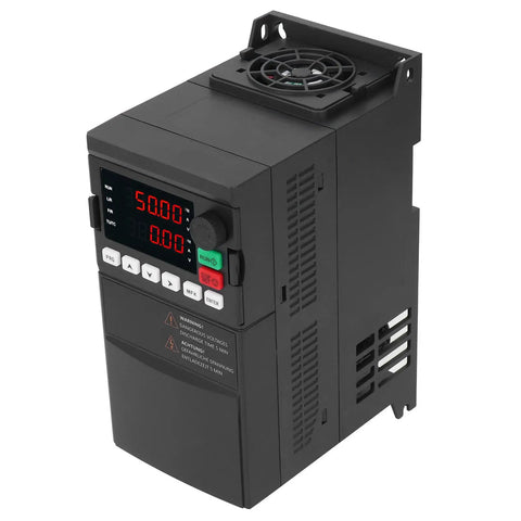 Beefy 3 Phase VFD Motor Controller With 380V Input And Output 2.2KW Pro Grade Industrial Inverter For Heavy Duty Machinery clear display