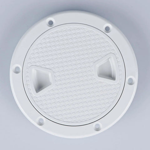 Beefy White Round No Slip Inspection Hatch Set 4 6 8 Inch With Detachable Cover For Boats Yachts Trucks And RVs Weather Tight ABS Deck Hatch O Ring Sealed 2 Pack
