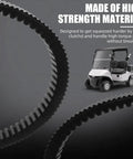 Drive Belt And Starter Belts Kit For Yamaha Golf Carts G2 G5 G8 G9 G11 G14 G16 G19 G20 G21 G22 G29 4 Cycle Gas Models Drop In Easy Install
