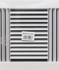 Three Way Air Deflection Plastic Side Wall And Ceiling Register White 14 Inch Wide By 8 Inch High For Duct Opening front view