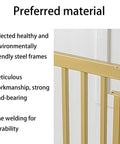 Tough As Nails Heavy Duty Table Legs With Adjustable Leveling Feet For Office Desks And Workbenches Up to 551 Pound Capacity Smooth Baked Coating Pro Grade Wrought Iron Frame Quick Install, showcasing gold steel frame details.