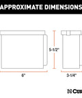 Approximate dimensions of Gutsy Lockable Trailer Breakaway Battery Case Built Tough With Weather Sealed Polyethylene.