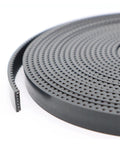 Hardcore 2M Polyurethane Timing Belt With Reinforced Steel Core Open Cut Layout For Precision 3D Printers And Cnc Machines showing a coiled belt.