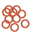 Silicone O Ring Set 6mm OD 4mm ID 1mm Width Red VMQ Seals Gaskets Pack Of 10 For Travel Mugs And Cup Lids Tight Snug Seal