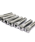 Thirteen Piece Precision R8 Collets Set For Milling Machines With Chuck Holder Kit From One Eighth Inch To Seven Eighth Inch Hardened