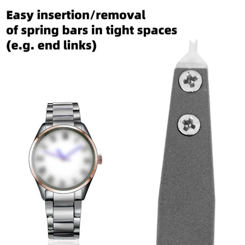 Watch Spring Bar Tweezers Set Made From Aluminum Alloy Precision Pliers Kit For No Fuss Band Strap Bracelet Repair And Adjustment