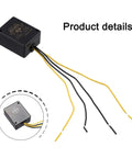 Rugged Electromagnetic Brake Rectifier With Minimal Vibration For Ultra Smooth Operation Built Tough With ABS Shell Epoxy Potting And CNC Aluminum Heat Dissipation Plate Model MH20TC with wires
