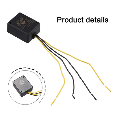 Rugged Electromagnetic Brake Rectifier With Minimal Vibration For Ultra Smooth Operation Built Tough With ABS Shell Epoxy Potting And CNC Aluminum Heat Dissipation Plate Model MH20TC with wires