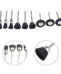 9 Piece Nylon Cup Wheel Set With 3mm Shanks For Tight Corners And Jewelry Metal Polishing Descaling Buffing In Narrow Areas