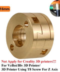 Super Sweet 18mm Z Axis Coupler Fit For CR10 S4 S5 Ender3 Pro V2 And CR10S Models To Upgrade Your T8 Screw Setup Without Any Trouble At All, 16mm brass