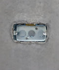 Installed Eight Pack 4 By 2 Inch Metal Electrical Box With Bracket And Seven One Half Inch Knockouts For Wood Or Metal Studs Welded TS