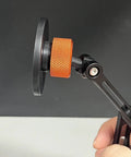 Universal 17mm Ball Head Nut Tightening Fastener For Phone Holders And Car Mounts Desk Stands And Dashcams Replacement Aluminum Alloy Screw On Mount Accessory For Cameras Tablets And Chargers Ideal For Pros And Live Streams, orange close-up