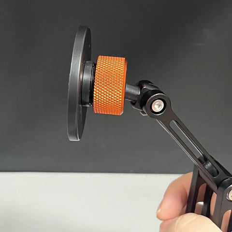 Universal 17mm Ball Head Nut Tightening Fastener For Phone Holders And Car Mounts Desk Stands And Dashcams Replacement Aluminum Alloy Screw On Mount Accessory For Cameras Tablets And Chargers Ideal For Pros And Live Streams, orange close-up
