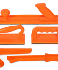 Push Block And Push Stick Safety Set For Woodworking, 5-Piece, Ergonomic Grip, High-Visibility, Pro Grade Build With Replaceable EPDM Pads