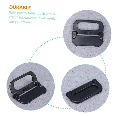 4 Pack Slick Flush Pull Handles For Sliding Doors Cabinets And Drawers With Hidden Latch, three views on grey surface