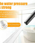 High Pressure 2 In 1 Handheld Shower Head Set With 7 Inch Spray Head And 59 Inch Hose Brass Construction Matte Black Finish