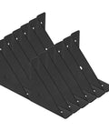12 Pack Heavy Duty Universal Corner Braces For Furniture And Tables Black Steel Triangle Right Angle Shelf Brackets