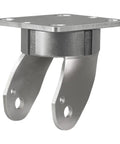 Top Shelf Super Heavy Duty Caster Yoke Replacement Featuring Adjustable Slot Plates And Smooth Swivel Pivots close-up view of galvanized steel part