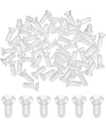 Top Shelf 60 Pieces M4 X 10mm Clear Polycarbonate Phillips Flat Head Countersunk Machine Screws, transparent screws for DIY projects.