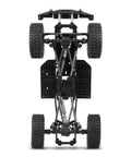 Bottom view of Assembled RC Chassis Frame For SCX10 II 90046 90047 1/10 Scale 313mm Wheelbase showing durable metal frame and suspension