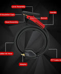 K3000 Carbon Arc Gouging Torch System 600 Amp with 7ft cable, swivel head, and labeled components for air gouging and metal cutting