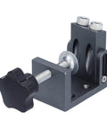 Oblique Pocket Hole Jig Kit With 15 Degree Adjustable Drilling Locator, Self Tightening Clamp, part of 52 pieces for woodworking projects.