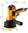 Variable Speed Buffer Polisher Kit With Removable Handle For Cars, Furniture, Floors, And Stones, Copper Motor Polisher