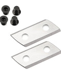 Beefy Electric Wood Chipper Shredder Replacement Blades 2 Pack For EKDT8401 SK5 Steel Double Edged Blades Easy Install