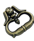 Close-up of a bronze mini cabinet handle from 20 Pack Mini Bronze Cabinet Handles Set With Self Tapping Screws Zinc Alloy.