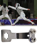 Stainless Steel Fencing Foil Socket Replacement, heavy duty bracket mount, secure support for training & competition use.