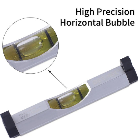 Legit 3 Pack Aluminum Bubble Line Level String Tool Hella Accurate Anti Sag Design with horizontal bubble for precise leveling.