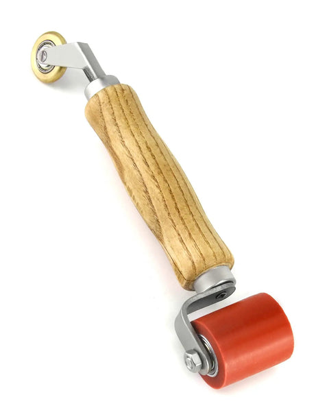 40mm Silicone Seam Roller With 6mm Brass Detail Penny Roller For Tight Corners And Seam Work On PVC TPO EPDM Roofing Tape Smoothing Tool