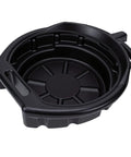 Heavy Duty 15L Oil Drain Pan With Anti Splash Spout For Car And Motorcycle Oil Changes Super Tough Plastic Resists Heat And Cracks, black design