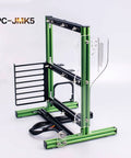 Open Frame Computer Case For ITX MATX ATX Builds Aluminum Open Air PC Test Bench With Vertical Motherboard Mount DIY Kit in green and black