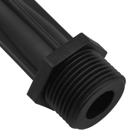 Close-up of BSP connector on Three Quarter Inch Venturi Fertilizer Injector for spraying in agricultural and industrial irrigation systems.
