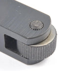 Close-up of Single Knurling Tool For Lathe 5 X 3/4 X 3/4 Inches with knurl wheel, black oxide finish, steel holder.